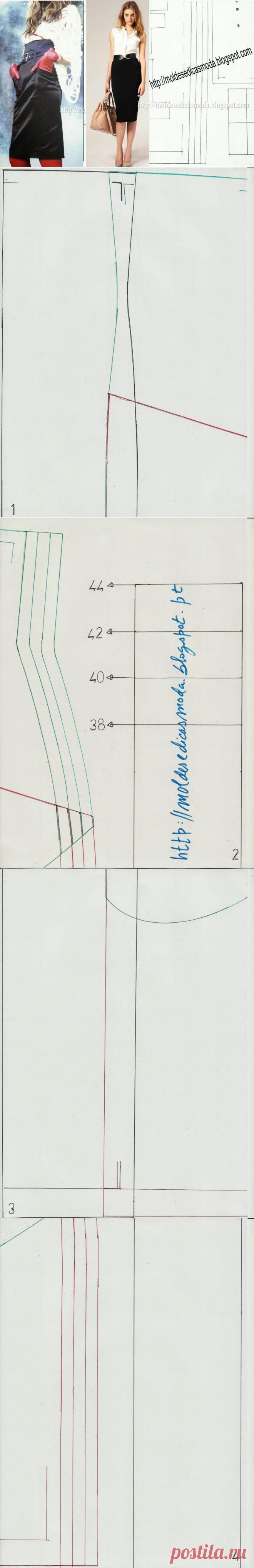 Модные формы для измерения: высокая талия юбка (только для печати)