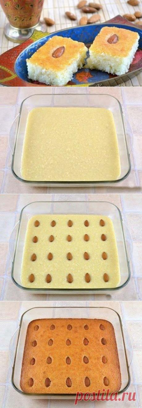 Как приготовить басбуса - известная арабская сладость - рецепт, ингридиенты и фотографии