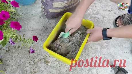 Тыква из цемента своими руками  Дачный и приусадебный декор.