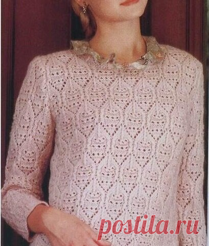 Подборка весенних пуловеров, туник, жилетов спицами, со схемами | Sana Lace Knit | Яндекс Дзен