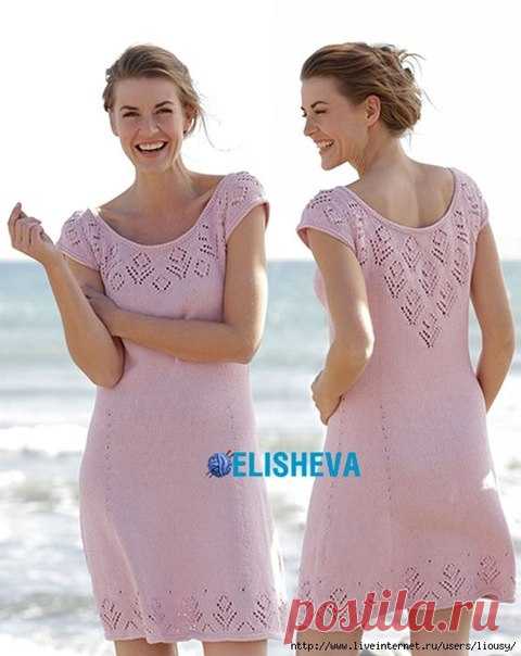 Летнее платье "Beach Date" от Drops Design вязаное спицами