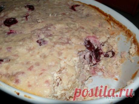 Творожно-рисовая запеканка с вишней. Рецепты с фото