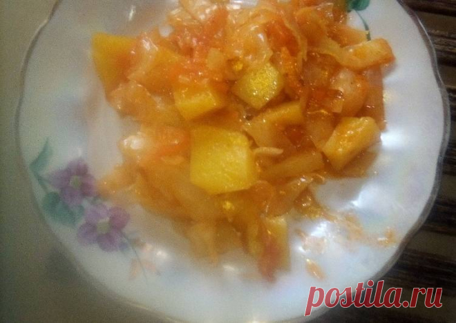 (30) Тушеная капуста с картошкой - пошаговый рецепт с фото. Автор рецепта Людмила Зайцева🏃‍♂️ . - Cookpad