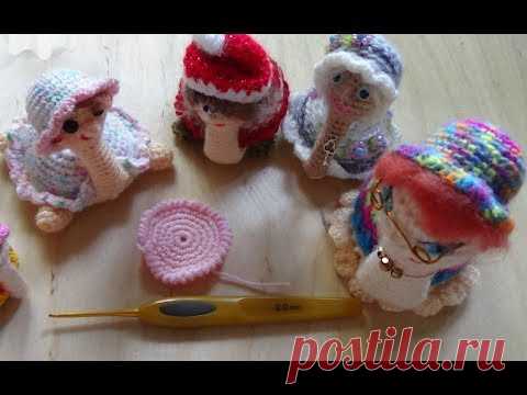 Черепашки крючком. ( вяжем лапки 2 вида) - turtle hook , CH 2