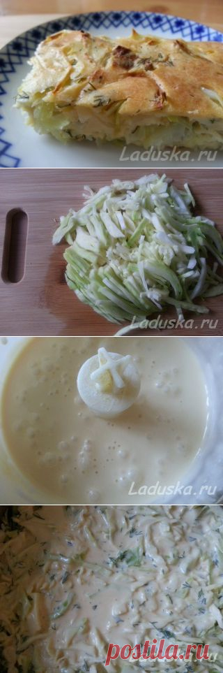 Заливной пирог с капустой