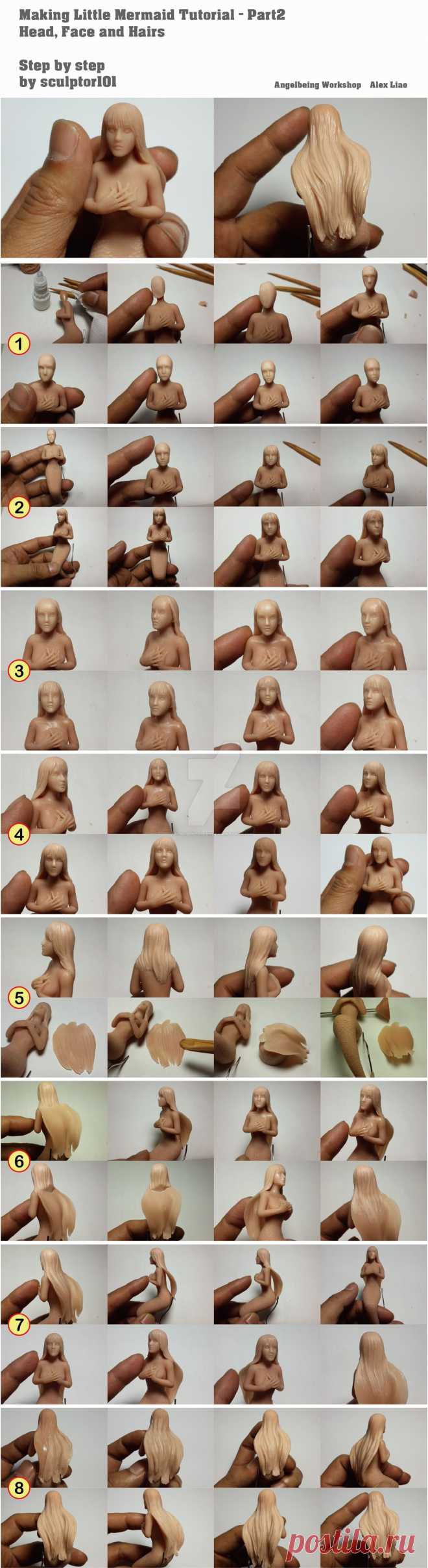 Making Little Mermaid Tutorial-Part2 by sculptor101 on DeviantArt
