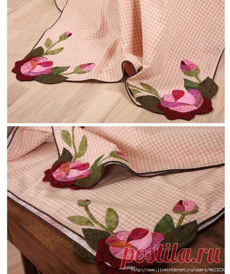 Уютная кухня: красивые скатерти и салфетки (шитье)
