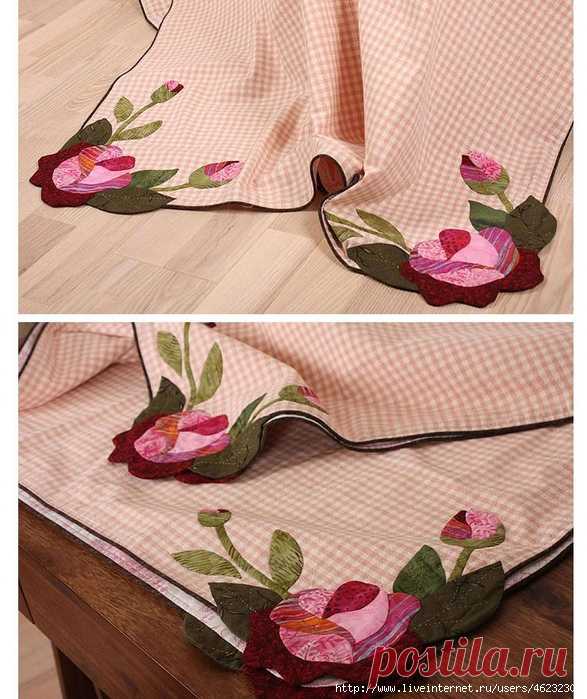 Уютная кухня: красивые скатерти и салфетки (шитье)