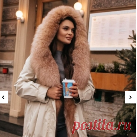 Malina Bonita - Оливковая парка "Автоледи" с мехом (Артикул: B722-1)