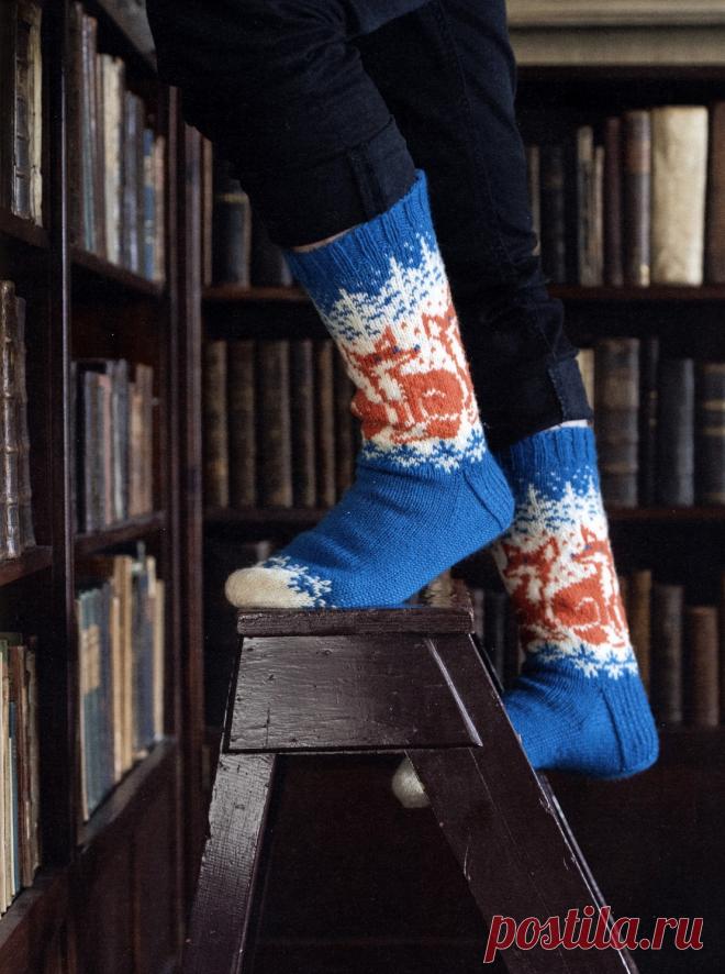 Вяжем спицами мужские носки