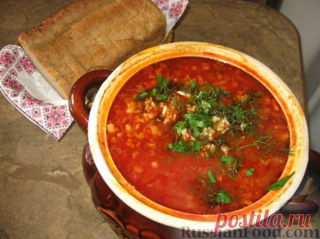 Рецепт: Томленый борщ Лесной на RussianFood.com