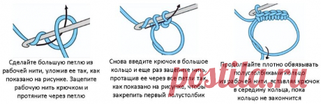 Вяжем крючком красиво. Даже если вы только начинаете, вы уже сможете связать волшебное кольцо для идеальных игрушек и мотивов! | Вязалки Веселого Хомяка | Дзен