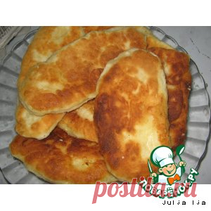 Пирожки жареные с картошкой из творожного теста - кулинарный рецепт