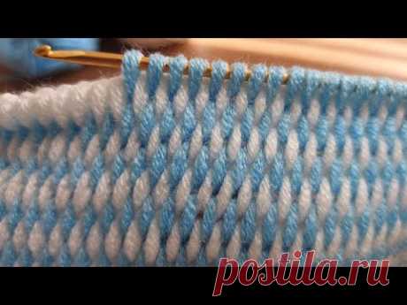 Super Easy Tunisian Knitting - Tunus İşi Muhteşemmm Örgü Modeli