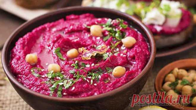 Новый рецепт! Свекольный хумус - закуска с еврейской душой!