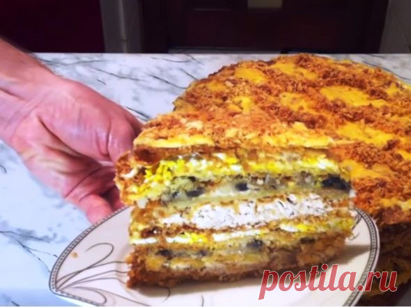 Закусочный «Наполеон» с курицей и грибами - Жизнь планеты