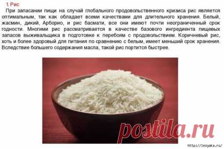 Продукты, которые можно хранить всю жизнь