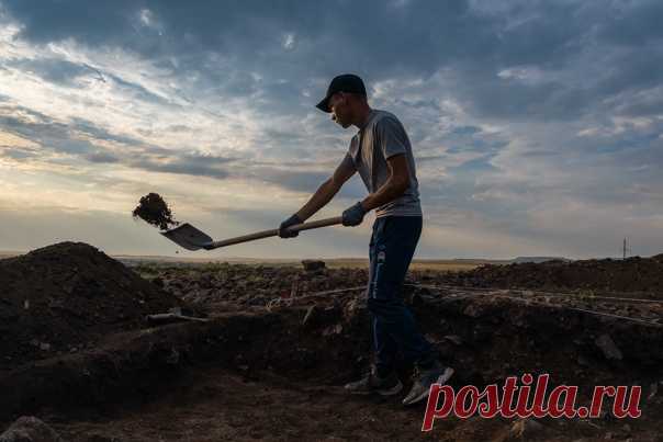 Археологические раскопки курганного могильника на территории Хайбуллинского района, Республика Башкортостан (2020). Снимал Рашит Сарбаев: nat-geo.ru/community/user/205165