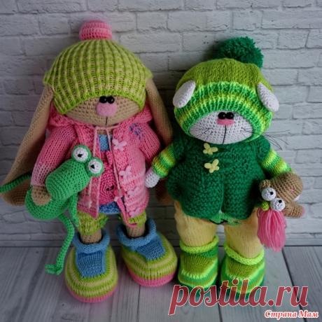 . Он-лайн. Зайка в шапочке. 6 этап. Курточка и шапочка - Амигуруми - Страна Мам