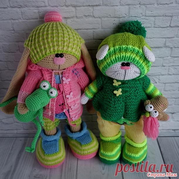 . Он-лайн. Зайка в шапочке. 6 этап. Курточка и шапочка - Амигуруми - Страна Мам