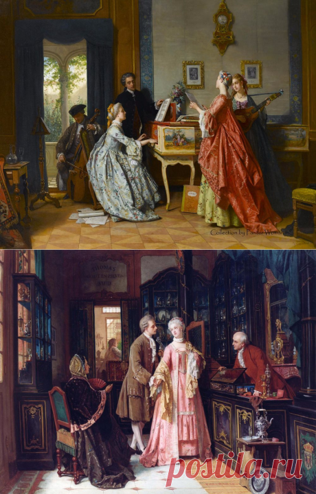 (+1) Галантный век. Французский художник Jean Carolus