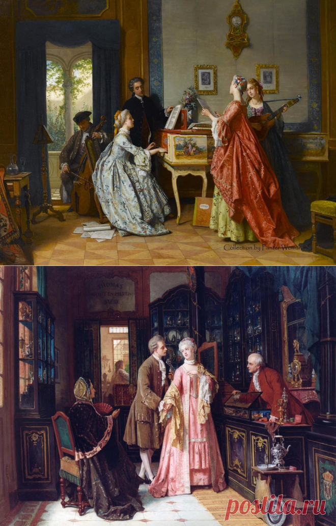 (+1) Галантный век. Французский художник Jean Carolus