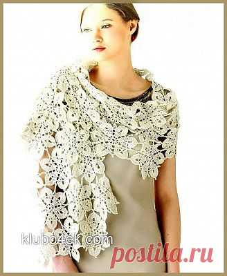 Шарф из цветочных мотивов / klubo4ek.com