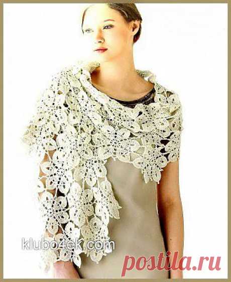 Шарф из цветочных мотивов / klubo4ek.com