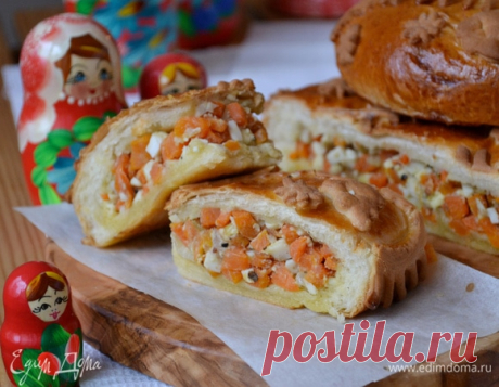 Борканник (пирог с морковью). Ингредиенты: мука, молоко, растительное масло