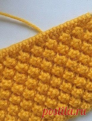 Простой и красивый узор для вязания теплых изделий