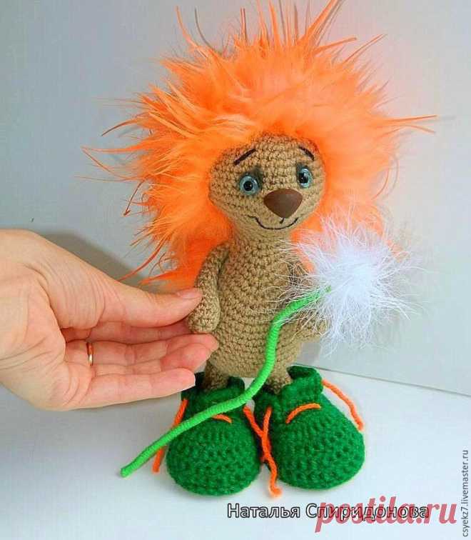 Вязаный ежик «Кроха» - Ярмарка Мастеров - ручная работа, handmade