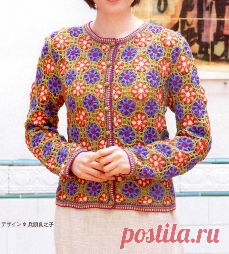 CROCHET JACKET.   CROCHET JACKET. FREE DIAGRAM.