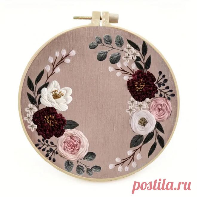 1 компл. набор для вышивания ретро венка набор для вышивания - Temu Moldova