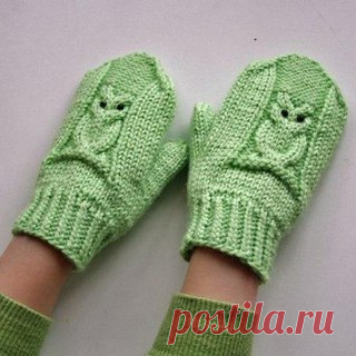 Варежки с узором 