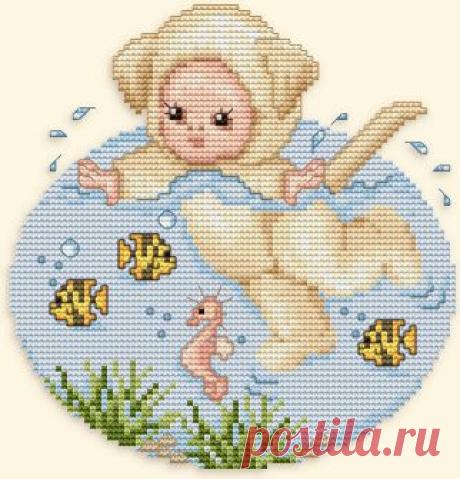 Маленький лабрадор / Вышивка / Схемы вышивки крестом