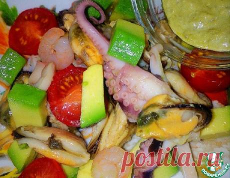 Салат с авокадо "Морской песто" – кулинарный рецепт