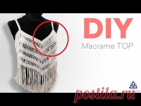 DIY Macrame SUMMER TOP - YouTube