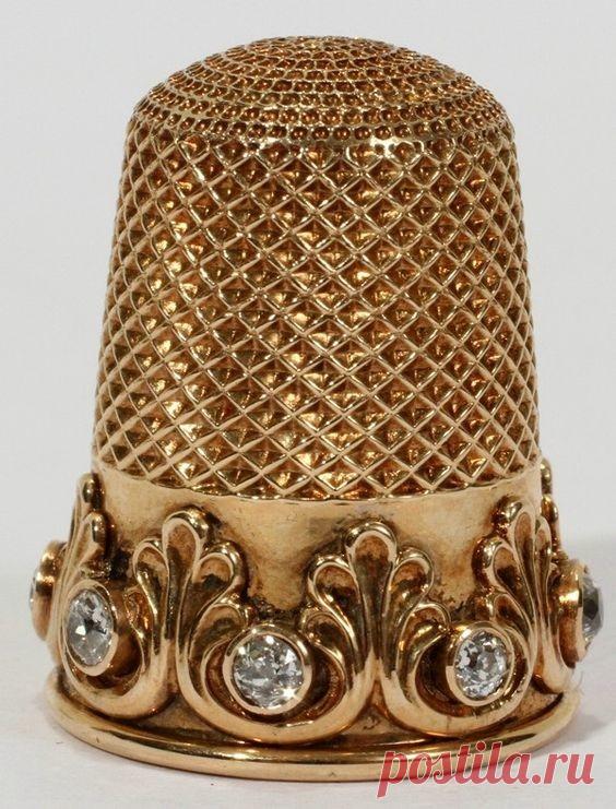 СТАРИННЫЕ НАПЁРСТКИ. РУЧНАЯ РАБОТА.