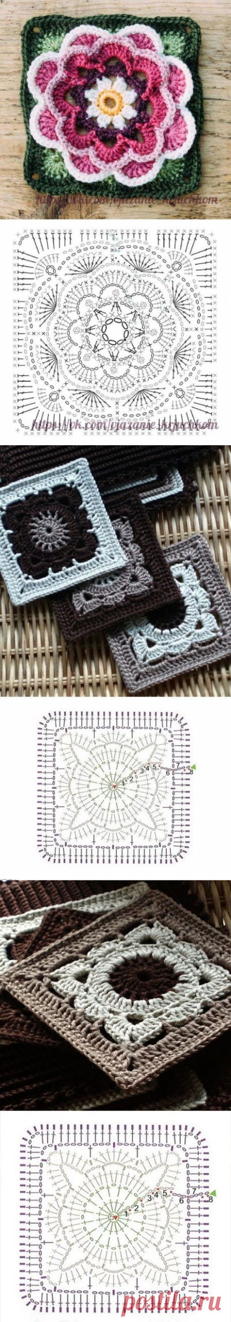 вязаные наволочки на подушки крючком