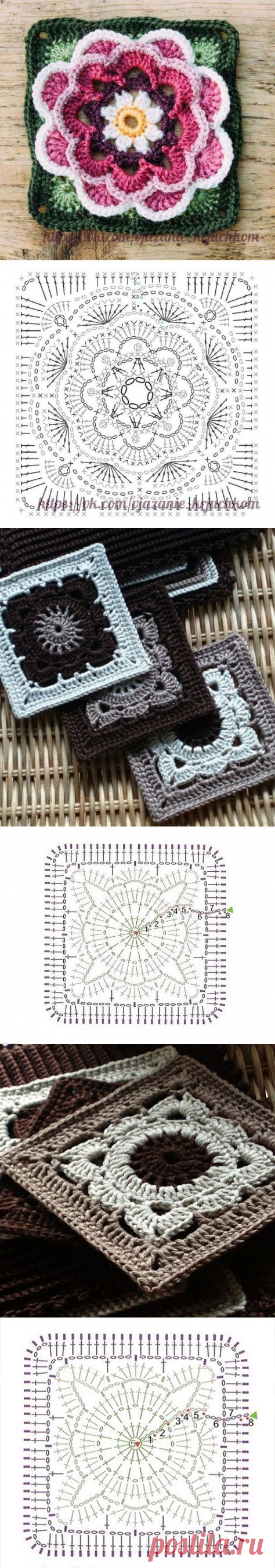 вязаные наволочки на подушки крючком