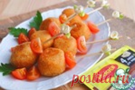 Картофельные пончики с курицей!