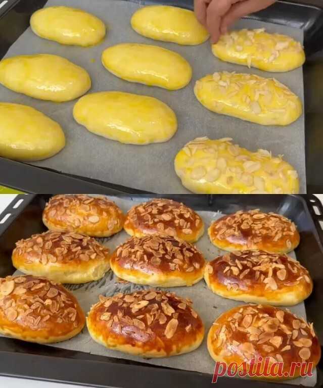 Если у вас есть 1 яйцо, мука и молоко, приготовьте этот вкусный и простой рецепт.

Ингредиенты:
80 мл теплой воды
80 мл теплого молока
1 столовая ложка сухих дрожжей
3 столовые ложки сахара
2 столовые ложки муки
Апельсиновая цедра,
60 мл апельсинового сока,
1 яичный белок,
60 г растопленного масла,
8 г ванильного сахара или ванилина.

400 г муки
1 чайная ложка соли
1 чайная ложка разрыхлителя
Шоколадная паста
1 яичный желток
Миндальные лепестки
Сахарная пудра

В миске смеш...