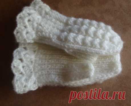 Как связать варежки на двух спицах?