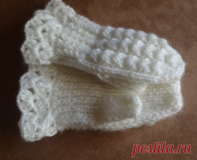 Как связать варежки на двух спицах?