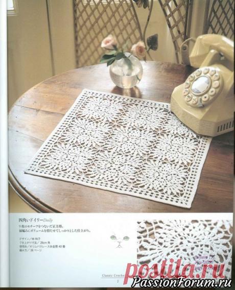 Ажурные салфетки, скатерти - запись пользователя verav (Вера) в сообществе Вязание крючком в категории Вязаные крючком аксессуары