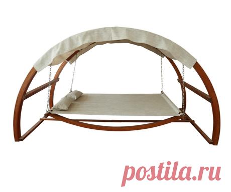 Amazon.com : Leisure Season SBWC402 Swing Bed with Canopy : Patio, Lawn &amp; Garden