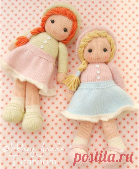 Вязаные куклы спицами Dolls.