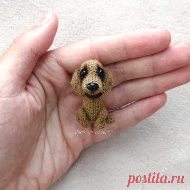 PDF Таксёныш крючком. FREE crochet pattern; Аmigurumi animal patterns. Амигуруми схемы и описания на русском. Вязаные игрушки и поделки своими руками #amimore - такса, собака, пёс, собачка, щенок, пёсик.