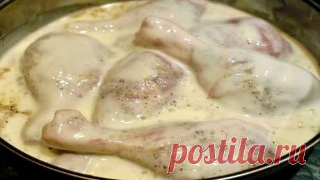 Запеченная в духовке курица в кефире украсит любой стол