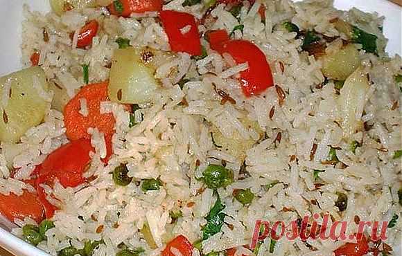 Рецепт Рис с овощами в мультиварке